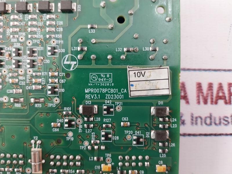Larsen & Toubro Mpr0078pcb01_ca Printed Circuit Board Card, Rev 3.1&4.0, 94v-0