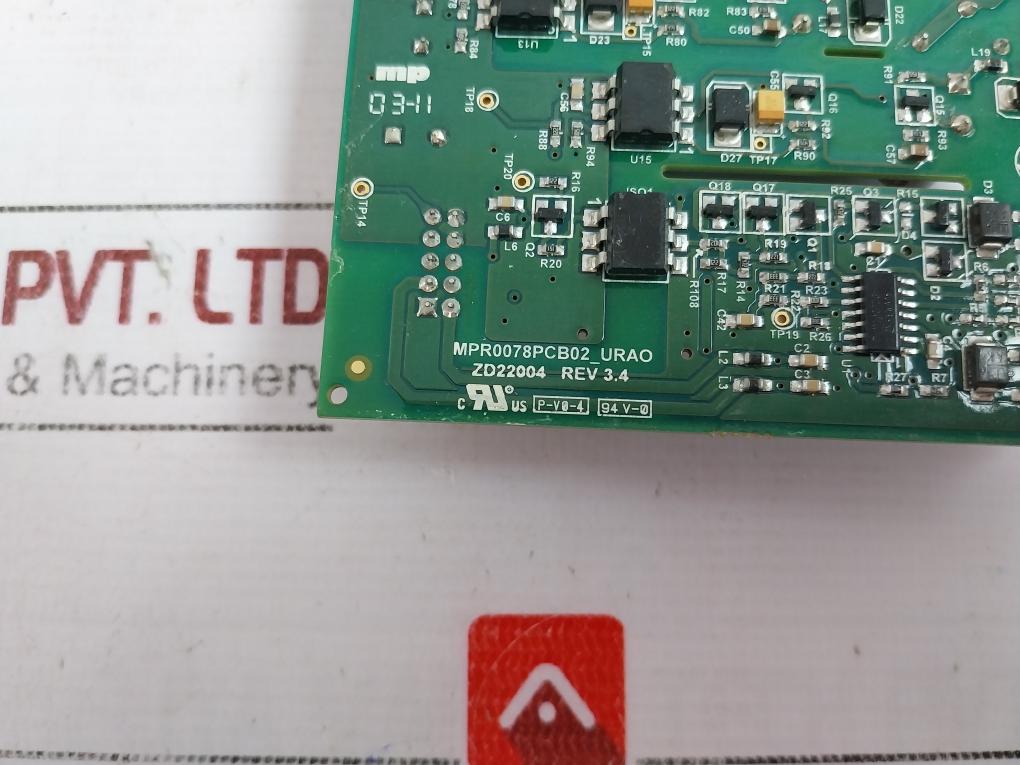 Larsen & Toubro Mpr0078Pcb02_Urao Printed Circuit Board Zd22004 94V-0 Rev 3.4