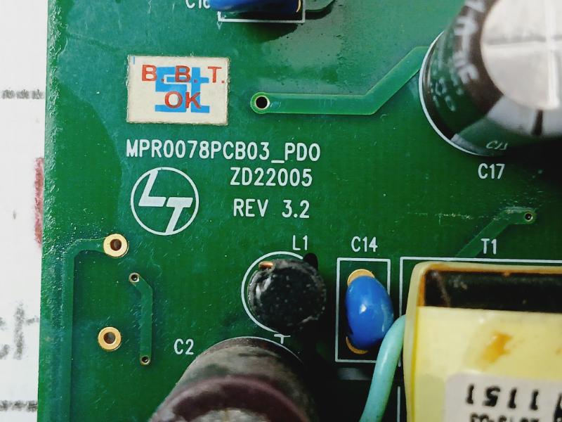 Larsen &Toubro Mpr0078Pcb03_Pd0 Power Control/Distribution Board Pcb Rev.3.2