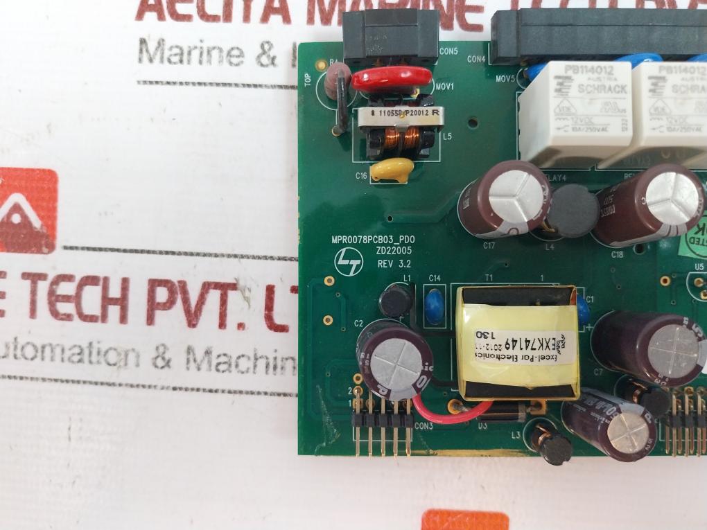 Larsen & Toubro Mpr0078pcb03_pd0 Power Control Distribution Board Zd22005