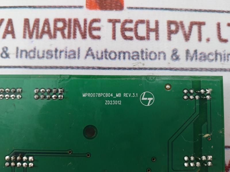 Larsen & Toubro Mpr0078pcb04_mb Printed Circuit Board Card, Rev 3.1, 94v-0