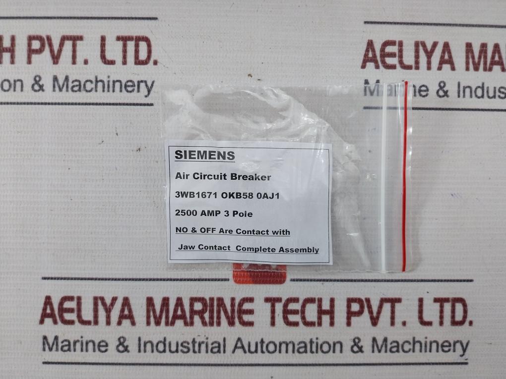 Larsen & Toubro Sl50060 Air Circuit Breaker 2500 Amp 3 Pole 3Wb1671 (Part Only)