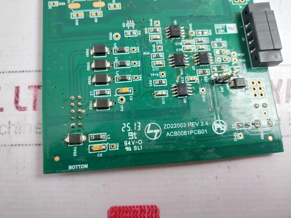 Larsen & Toubro Zd22003 Printed Circuit Board Acb0081Pcb01