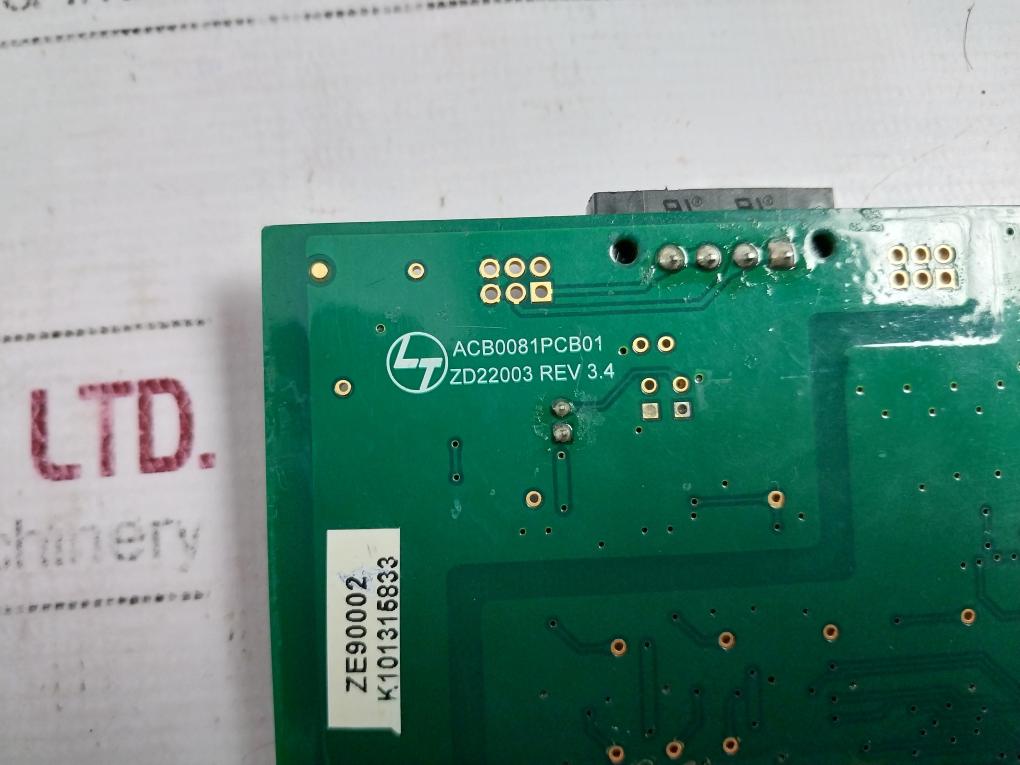 Larsen & Toubro Zd22003 Printed Circuit Board Acb0081Pcb01