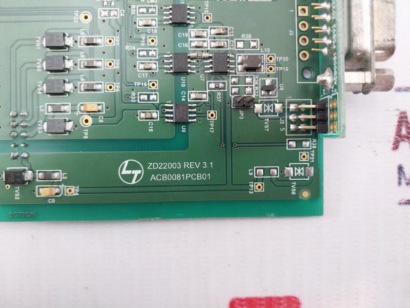 Larsen & Toubro Zd22003 Printed Circuit Board Card Rev 3.1 Acb0081 94 V-0