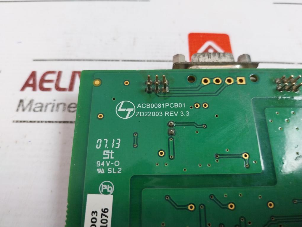 Larsen & Toubro Zd22003 Printed Circuit Board Module, Acb0081, 94V-0, Rev 3.3
