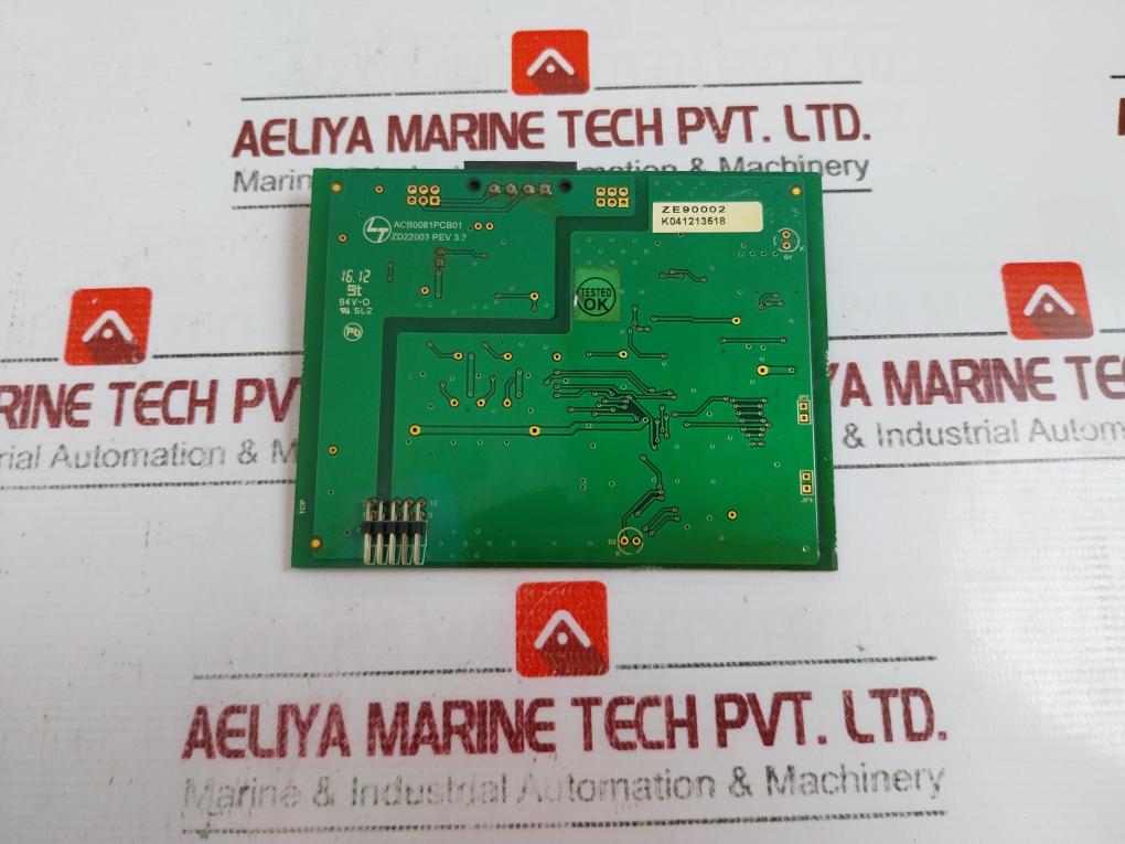 Larsen & Toubro Zd22003 Printed Circuit Board Module, Acb0081, Rev 3.3, 94V-0