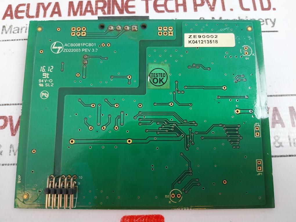 Larsen & Toubro Zd22003 Printed Circuit Board Module, Acb0081, Rev 3.3, 94V-0
