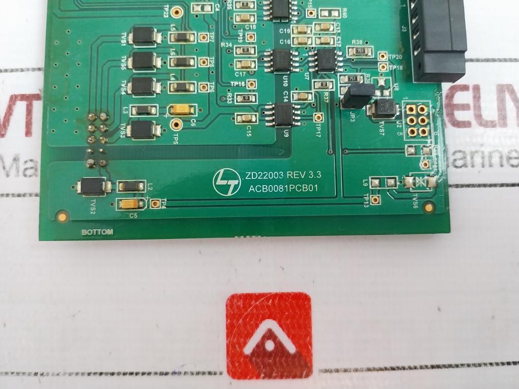 Larsen & Toubro Zd22003 Printed Circuit Board Module, Acb0081, Rev 3.3, 94V-0