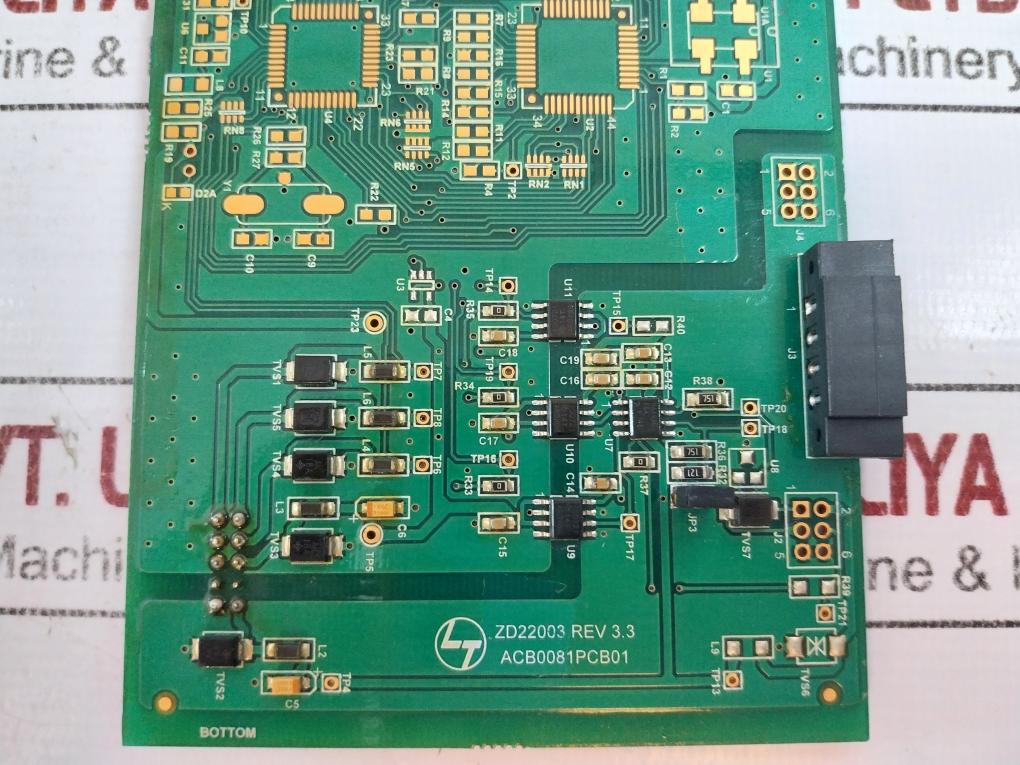 Larsen & Toubro Zd22003 Printed Circuit Board Module, Acb0081, Rev 3.3, 94V-0