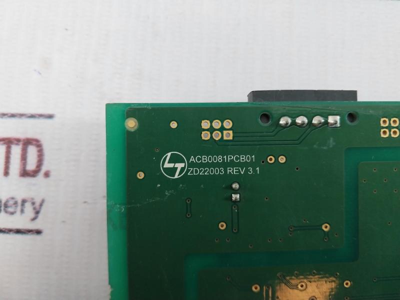 Larsen & Toubro Zd22003 Printed Circuit Board Rev 3.1 Acb0081Pcb01
