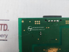 Larsen & Toubro Zd22003 Printed Circuit Board Rev 3.1 Acb0081Pcb01