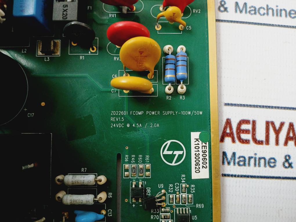Larsen & Toubro Zd22601 Fcomp Power Supply-100W/50W Printed Circuit Board