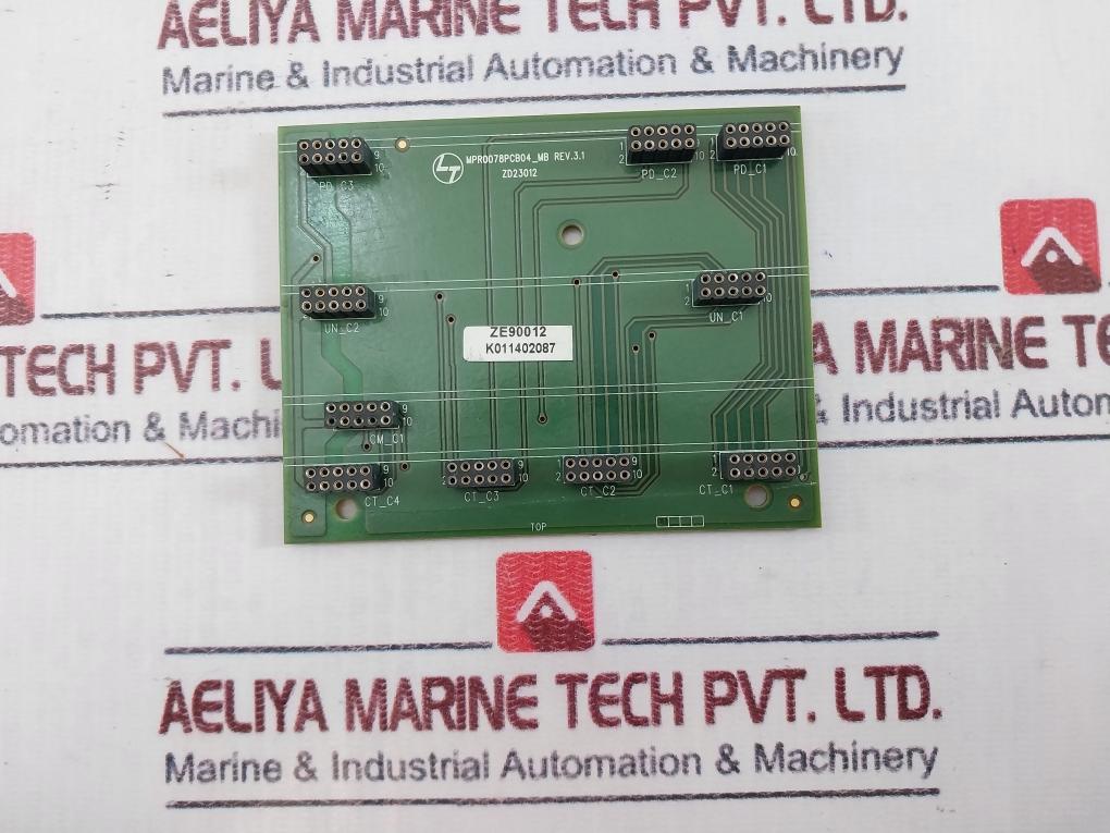 Larsen & Toubro Zd23012 Printed Circuit Board Assembly Rev. 3.1 Mpr0078Pcb04_Mb