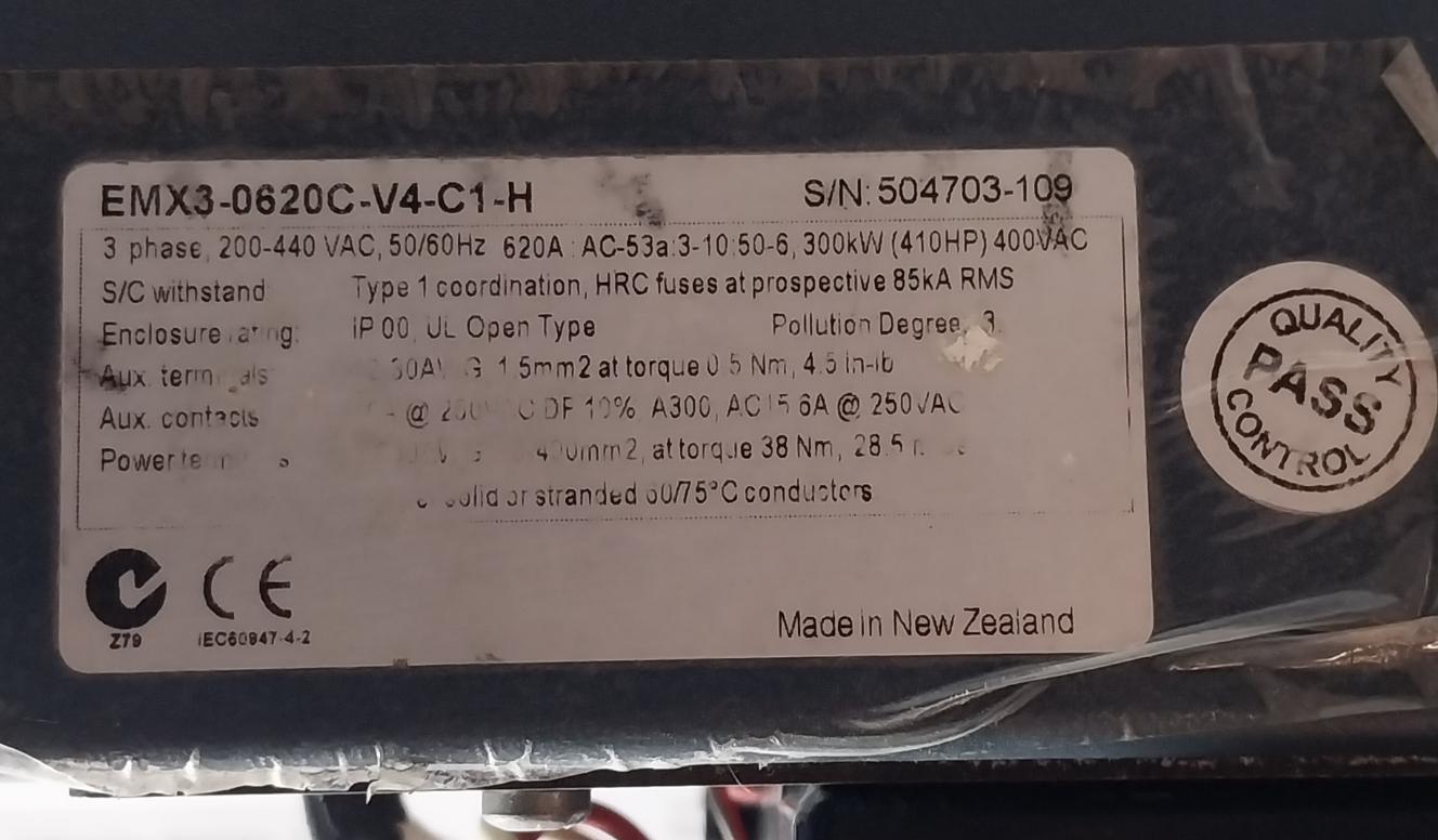 Larsen & Toubro Emx3-0620C-v4-c1-h Soft Starter Emx3-0620C-b 3Ph 50/60Hz