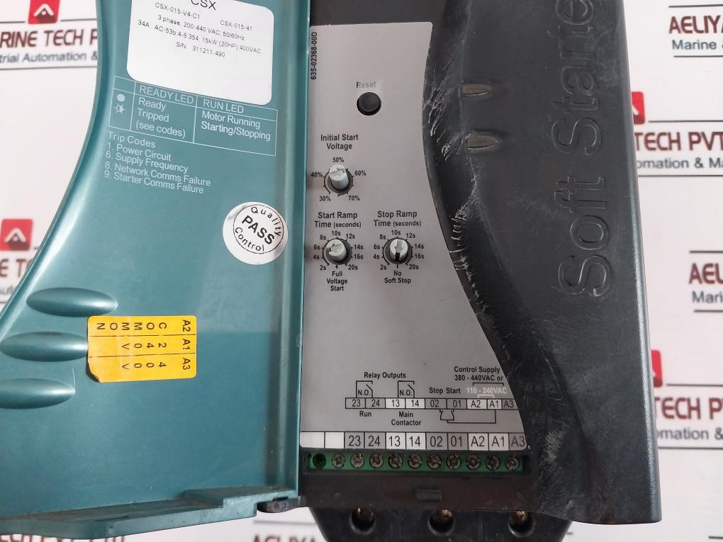 Larsen & Turbo Csx-015-v4-c1 Soft Starter 3 Phase, 200-440 Vac 50/60Hz