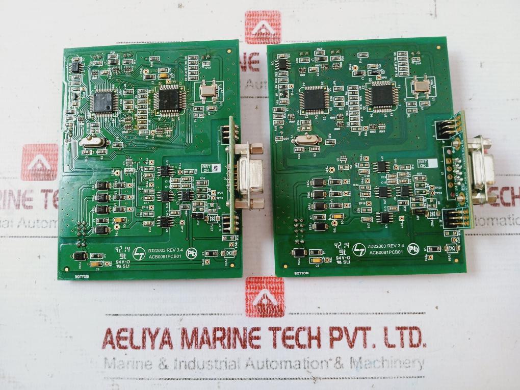 Larsen & Toubro Acb0081Pcb01 Card Printed Circuit Board Rev: 3.4