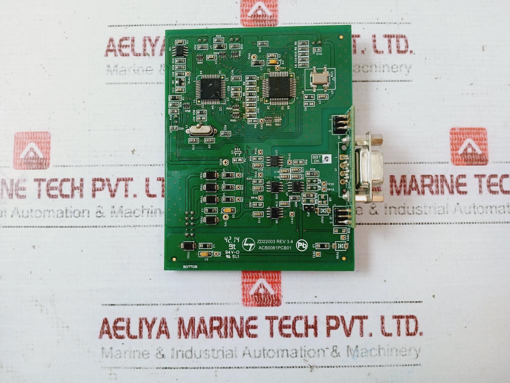 Larsen & Toubro Acb0081Pcb01 Card Printed Circuit Board Rev: 3.4