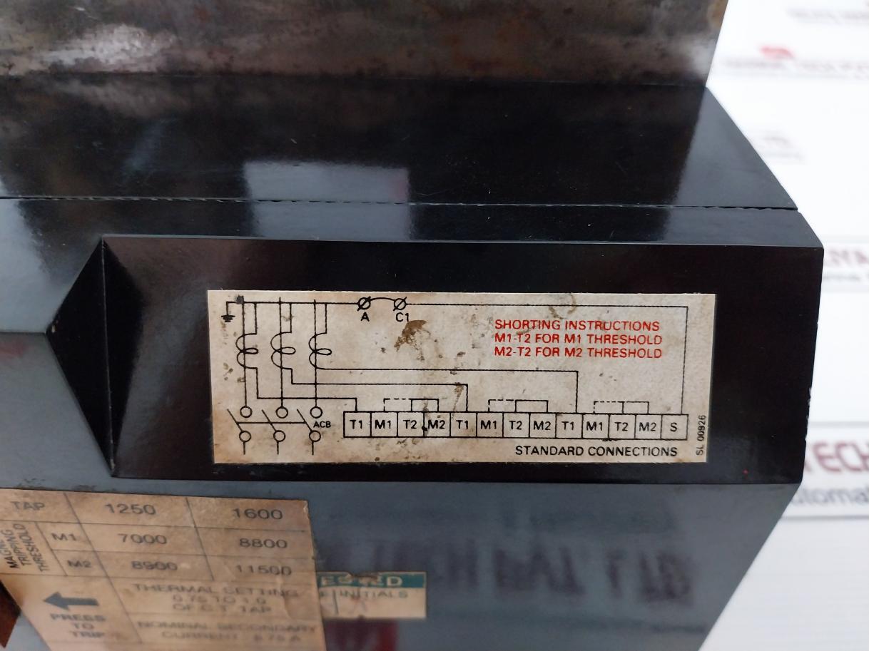 Larsen & Toubro Air Circuit Breaker Protector Type B 25Ms St28882 8.75A Sp01532