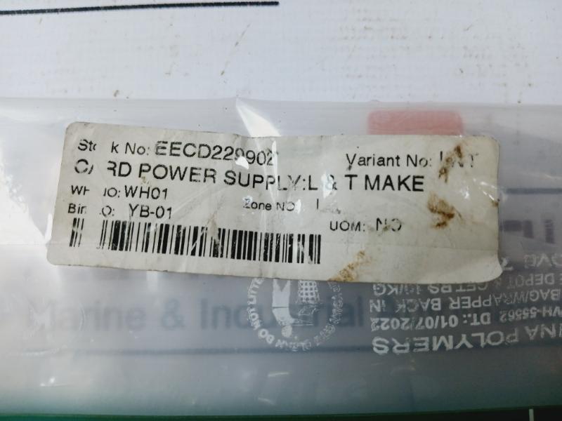 Larsen & Toubro ED22305W1 BCD Card Power Supply