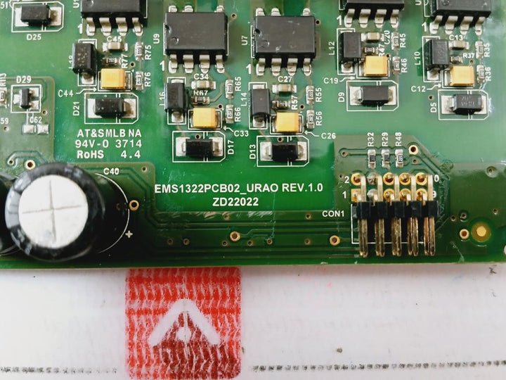 Larsen & Toubro Ems1322pcb02_urao Printed Circuit Board Rev 1.0 Ze900042