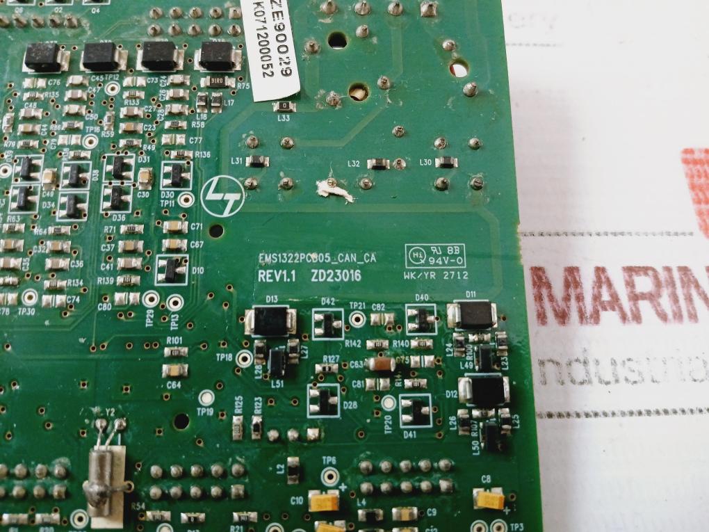Larsen & Toubro Ems1322pcb05_can_ca Printed Circuit Board Rev 1.1 94v-0 Zd23016