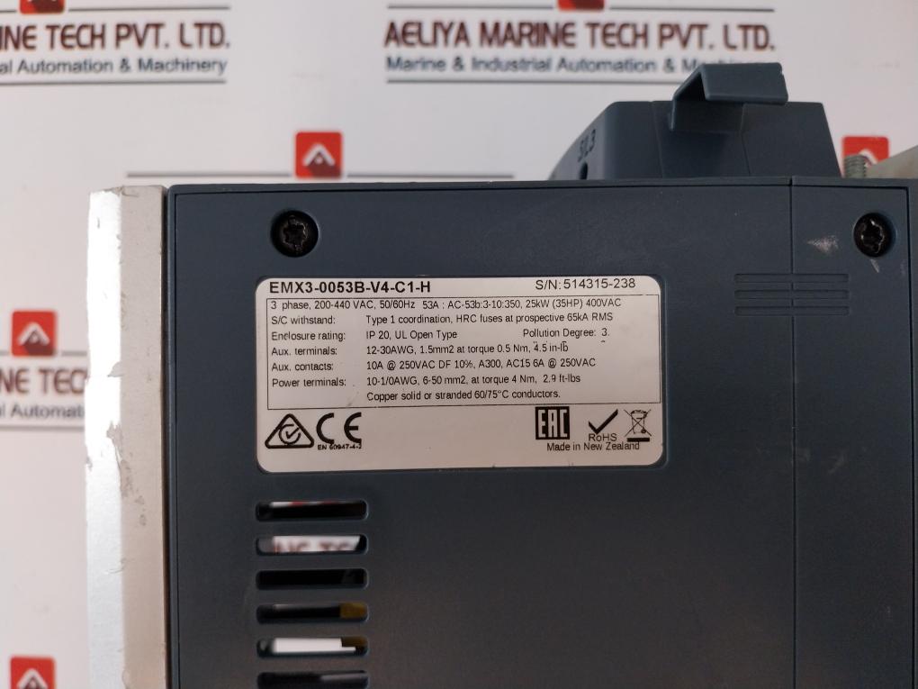 Larsen & Toubro Emx3-0053B-v4-c1-h Soft Starter 3 Phase, 200-440 Vac, 50/60Hz