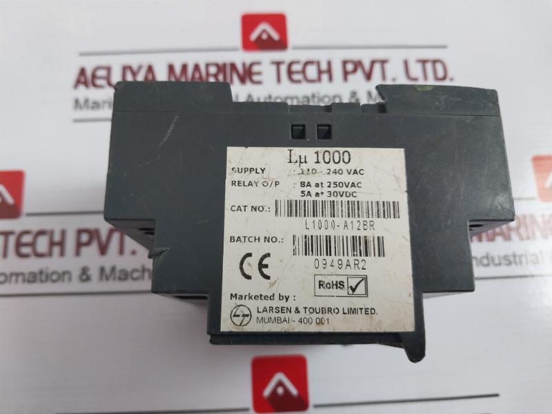 Larsen &Toubro L1000-a12Br Lu 1000 Output Relay Module 110-240Vac 50/60Hz