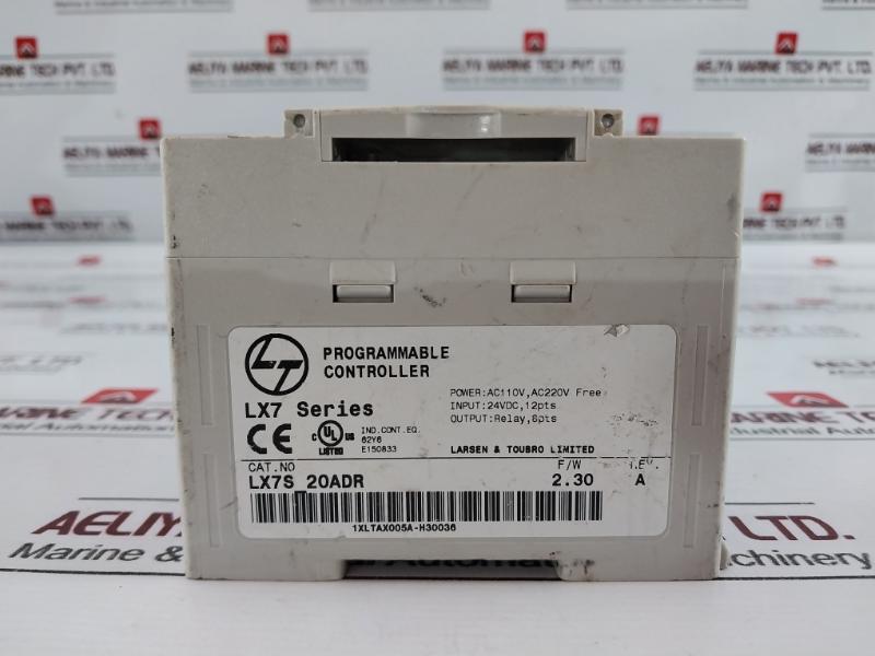 Larsen & Toubro Lx7s-20adr Programmable Controller 24vdc, 12pts Rev A