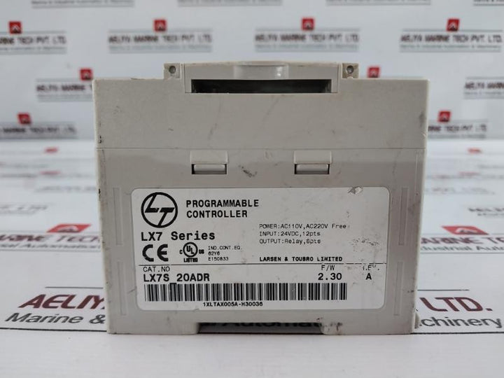 Larsen & Toubro Lx7s-20adr Programmable Controller 24vdc, 12pts Rev A