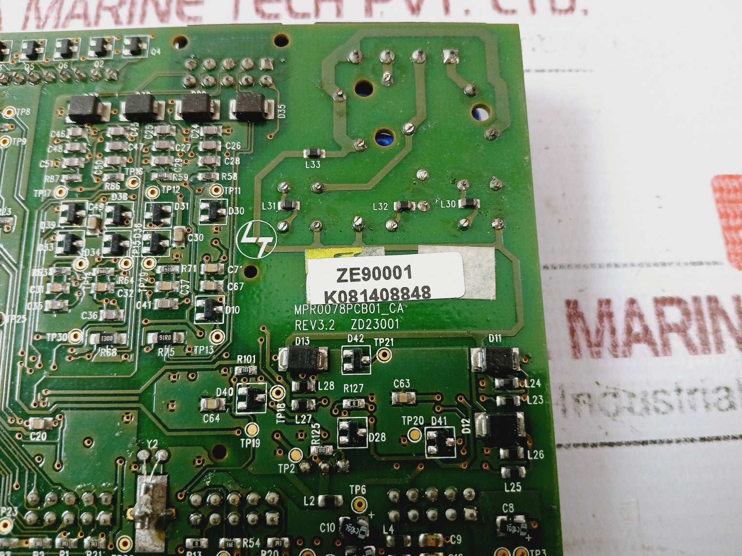 Larsen & Toubro Mpr0078pcb01_ca Pcb Board Control Card Rev 3.2