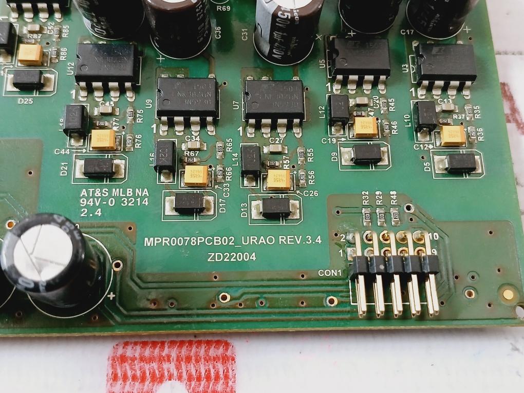 Larsen & Toubro Mpr0078pcb02_urao Printed Circuit Board Rev 3.4 K041504164