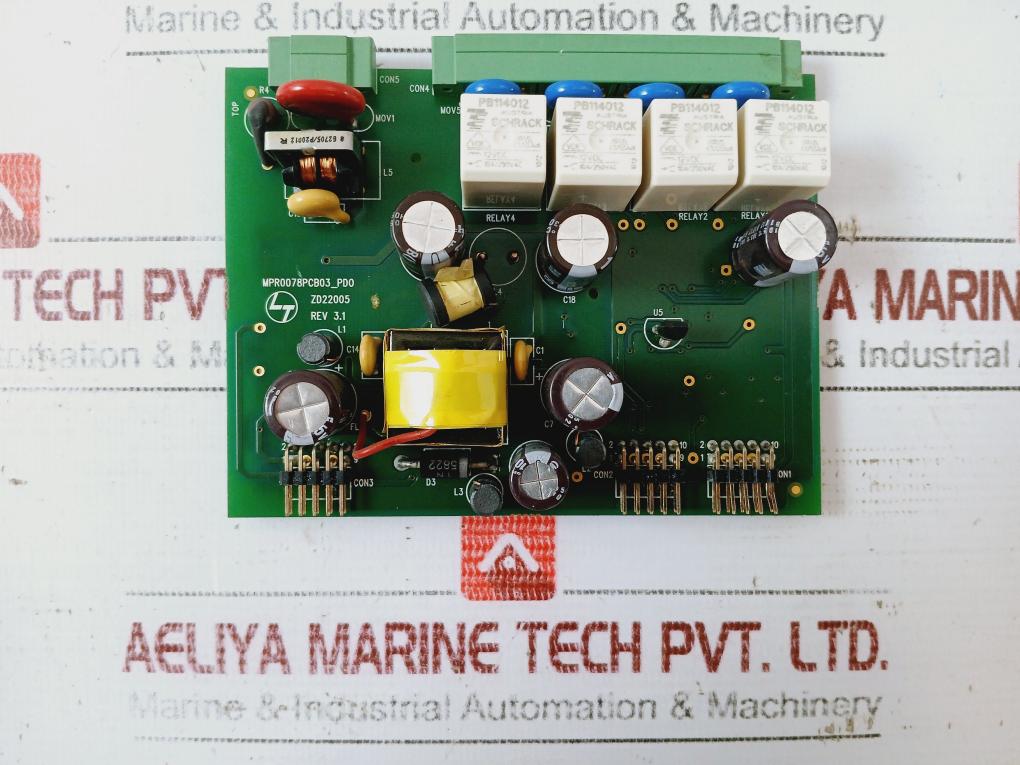 Larsen & Toubro Mpr0078Pcb03_Pd0 Power Control/Distribution Board Rev: 3.1