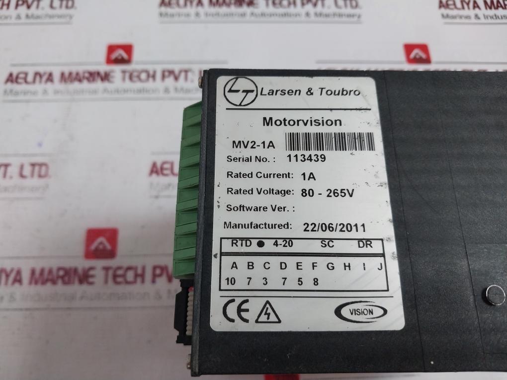 Larsen & Toubro Mv2-1a Profibus Advanced Supervision Controller 80-265v 4-20ma