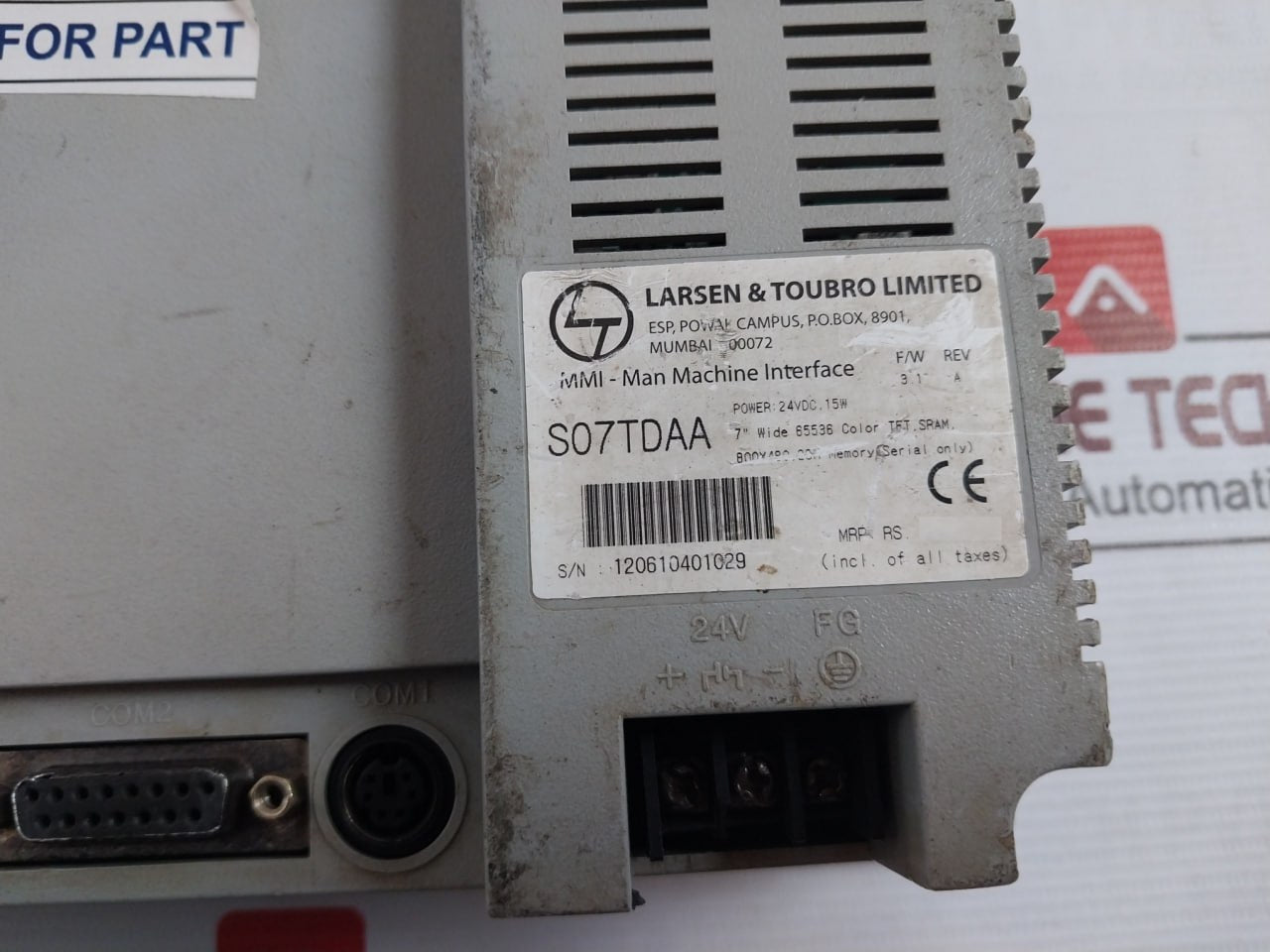 Larsen & Toubro S07Tdaa Ln Touch Hmi-human Machine Interface