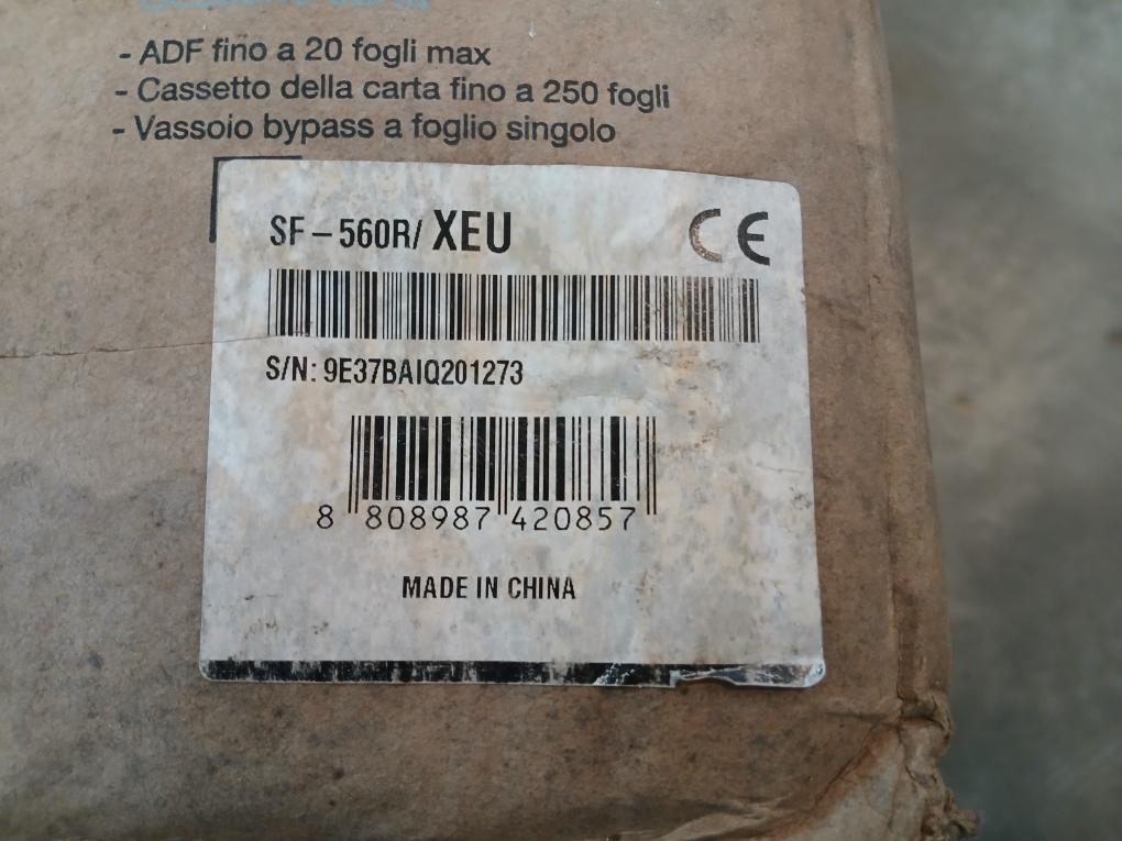 Laser Printer New Condition Part No: Sf-560R Samsung 50/60Hz Volts - Ac 220-240V Rev 00