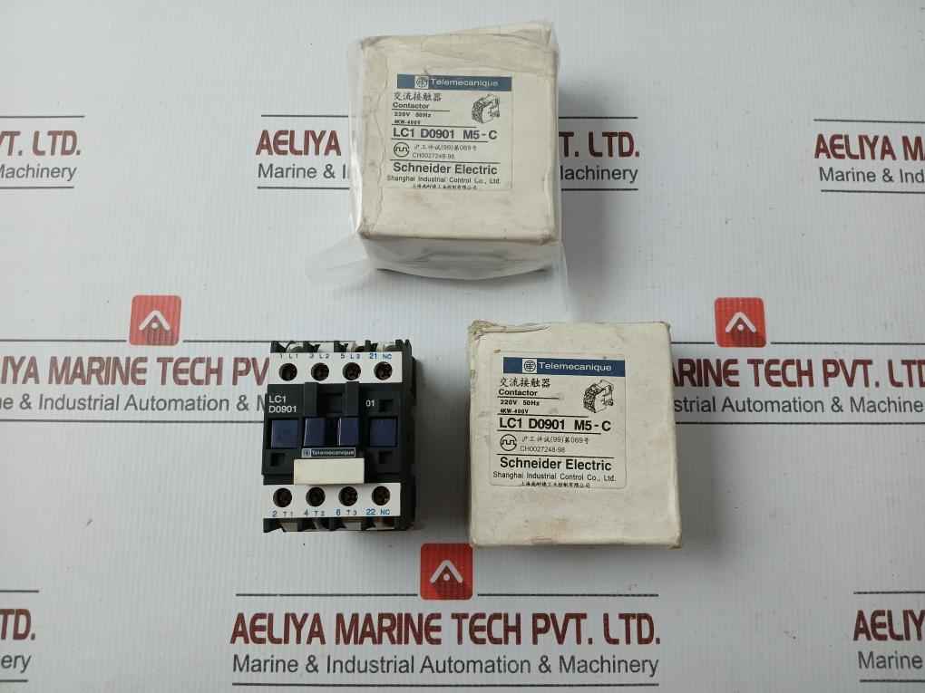 Lc1 D0901 M5-c Ac Contactor 50-60Hz Telemecanique
