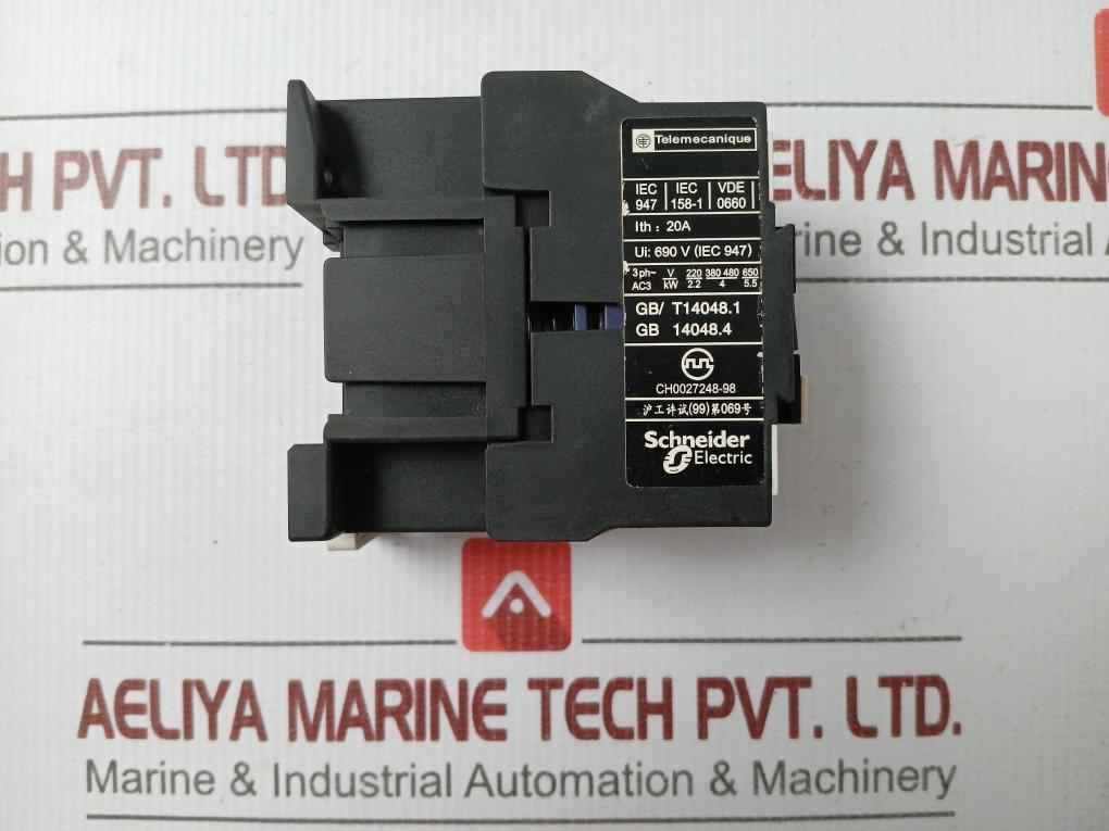 Lc1 D0901 M5-c Ac Contactor 50-60Hz Telemecanique