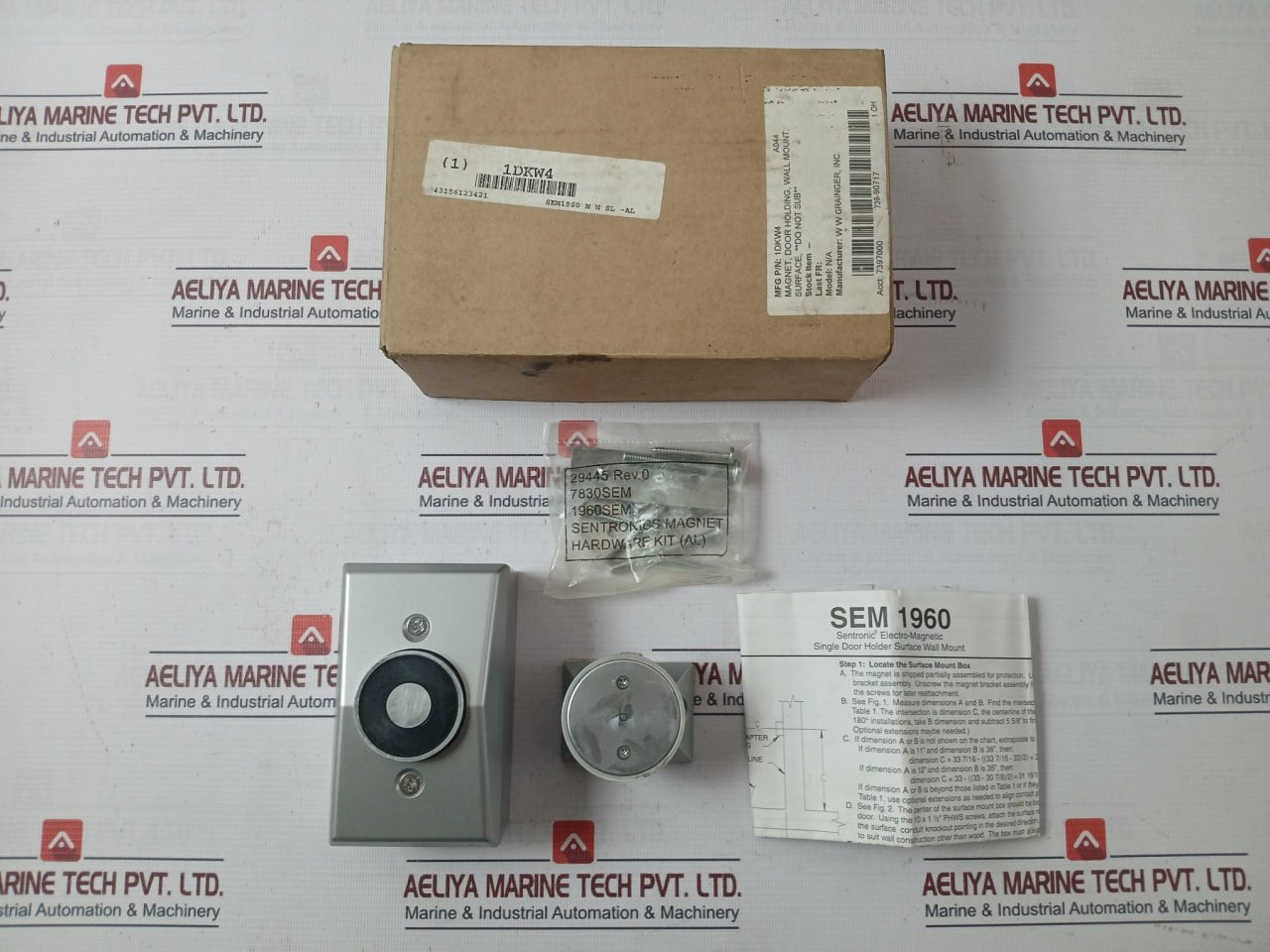 Lcn 1960Sem Electromagnetic Wall Mount Door Holder Set 1Dkw4 Rev. B