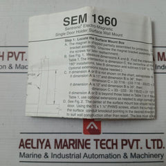Lcn 1960Sem Electromagnetic Wall Mount Door Holder Set 1Dkw4 Rev. B