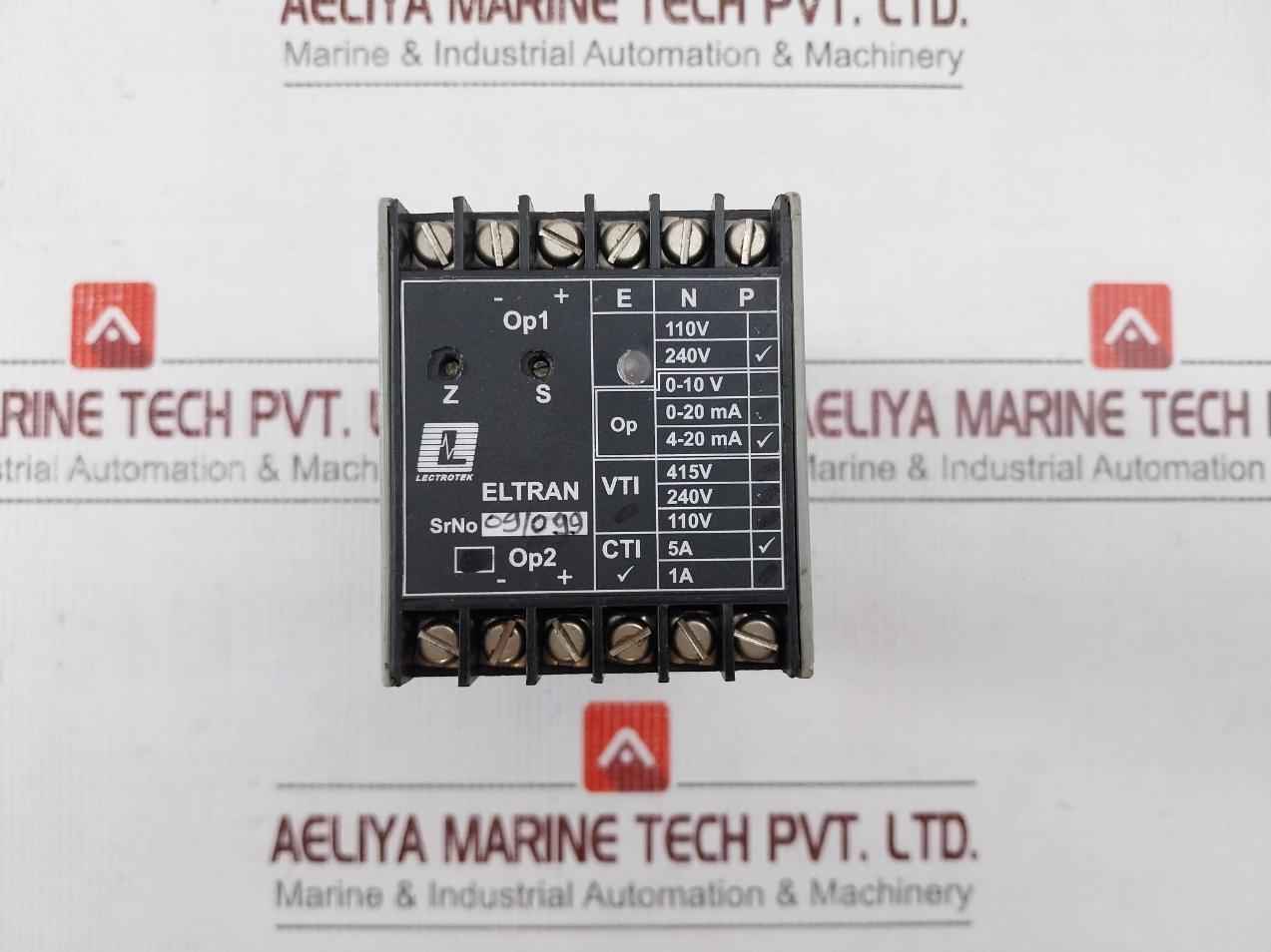 Lectrotek Systems Electrical Current Voltage Transducer 4-20 Ma 0-5 Amp