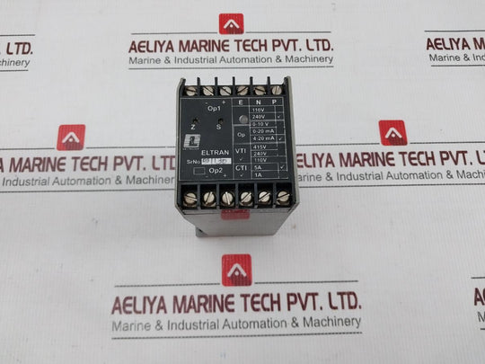 Lectrotek Systems Eltran Cti Electrical Current Voltage Transducer 0-5 Amp 240V
