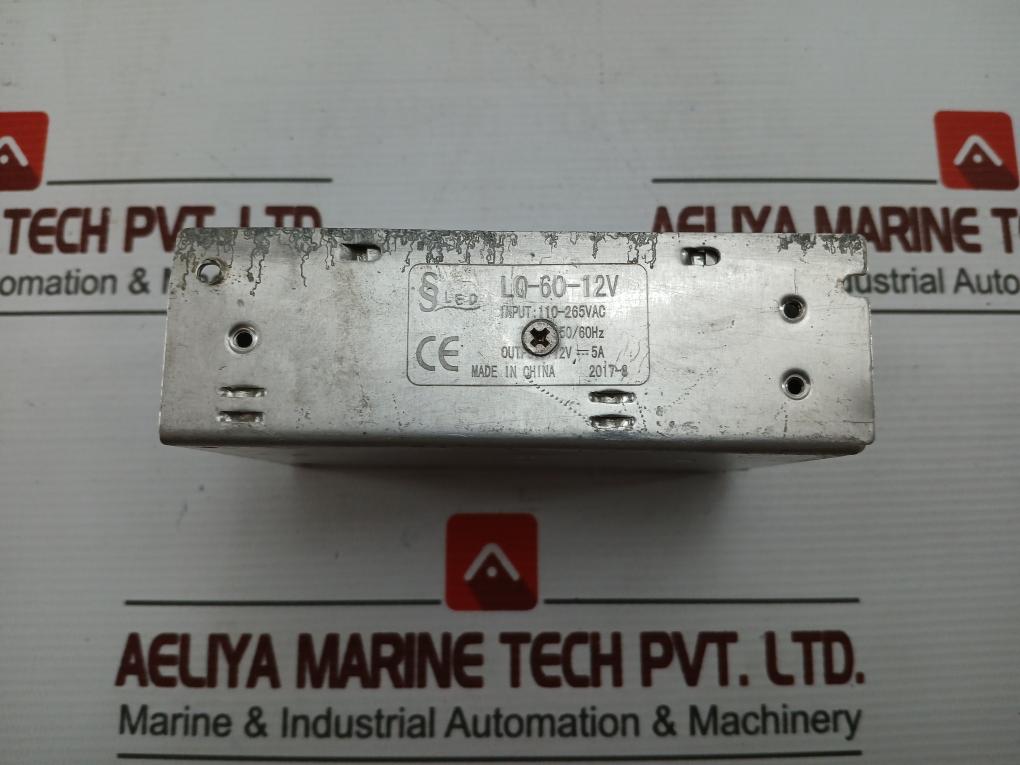 Led Switch Mode Power Supply (Smps) Part No: Lq-60-12V, 110-265Vac 50/60Hz