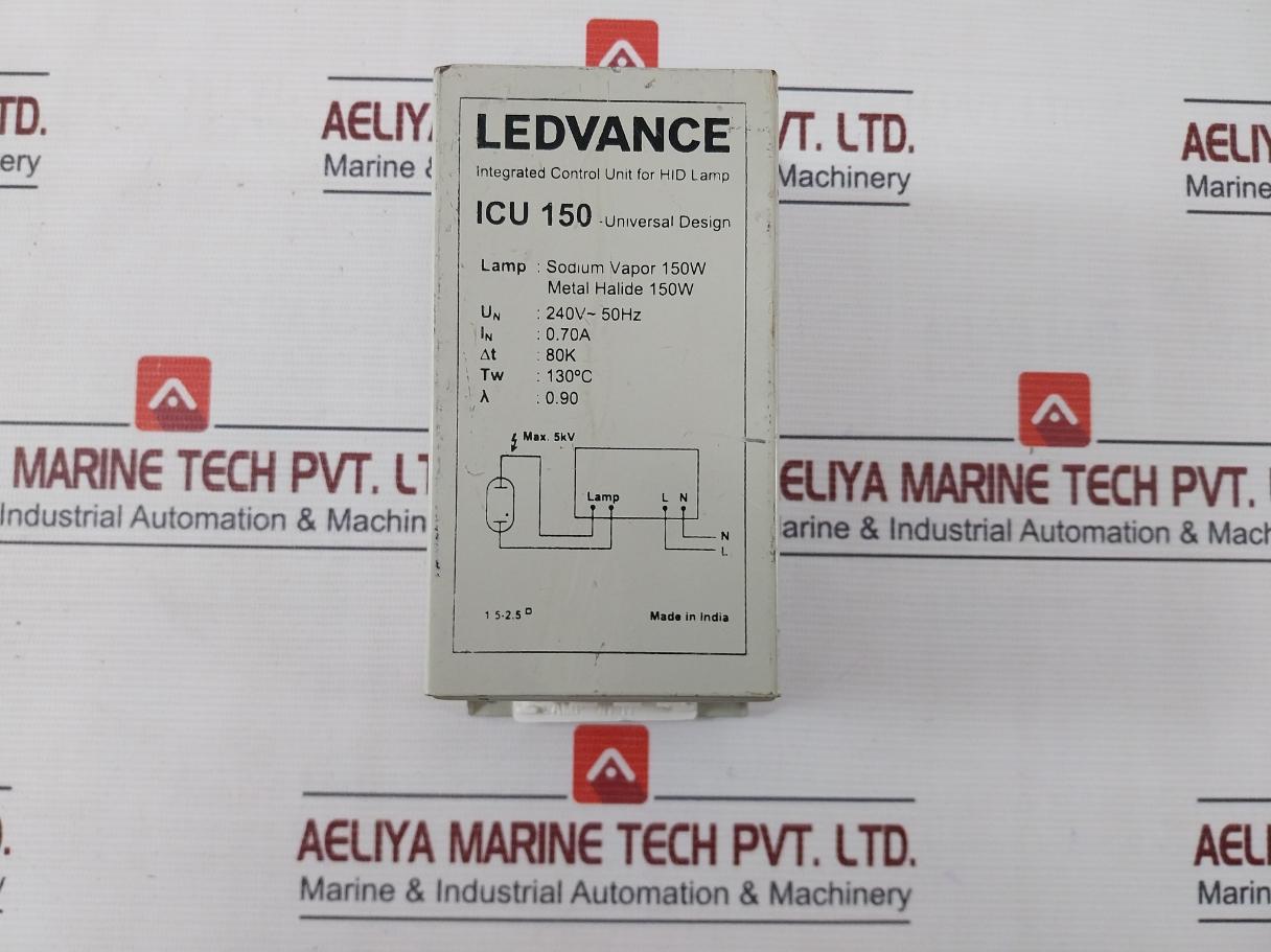 Ledvance Icu 150 Integrated Control Unit For Hid Lamp 240V 50Hz 0.70A 150W 5Kv