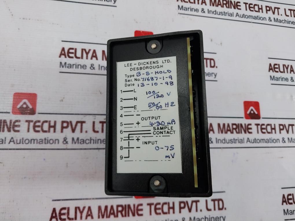 Lee-dickens B-s-hold Signal Amp Transmitter Transducer 0-75mv