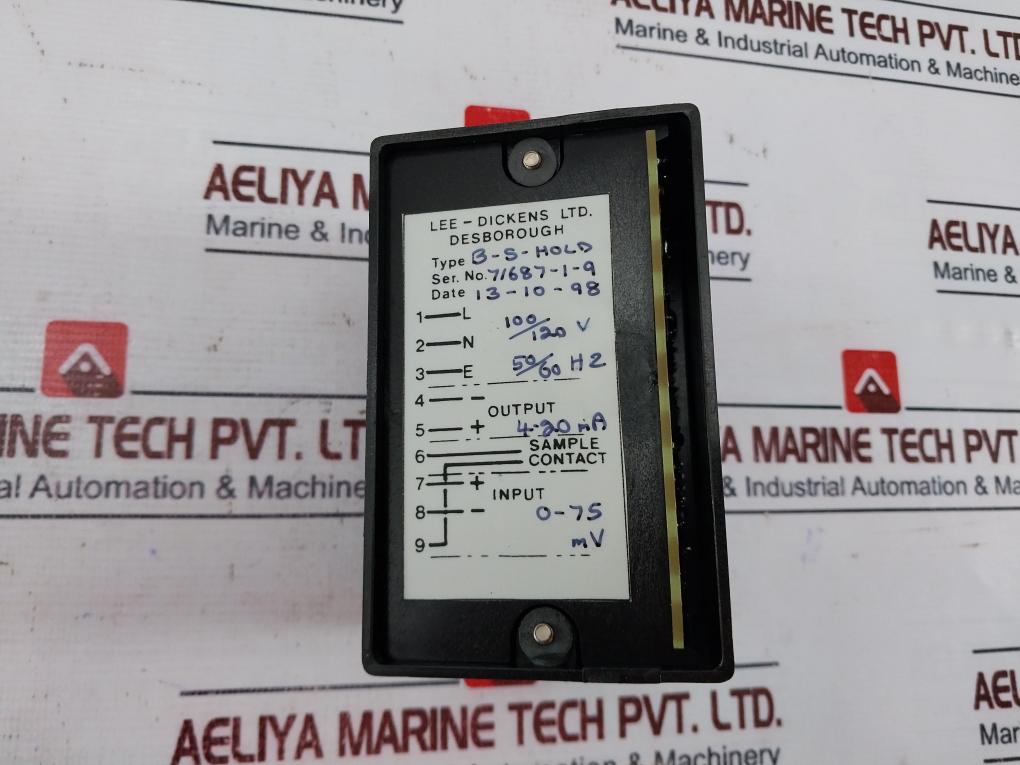 Lee-dickens B-s-hold Signal Amp Transmitter Transducer 0-75Mv
