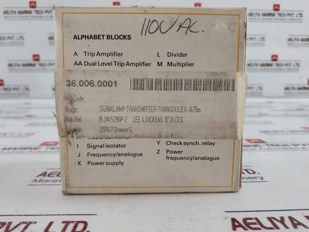 Lee-dickens B-s-hold Signal Amp Transmitter Transducer 0-75Mv