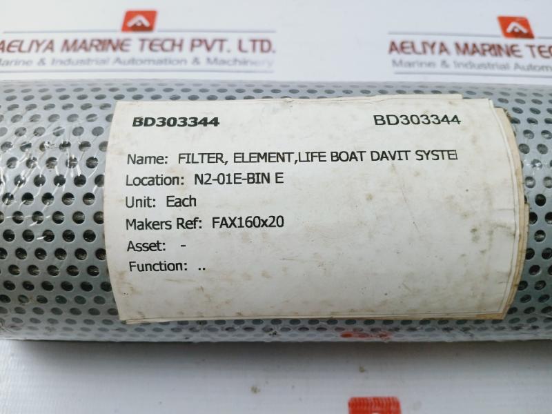 Leemin Fax160x20 Hydraulic Filter Element Bd303344