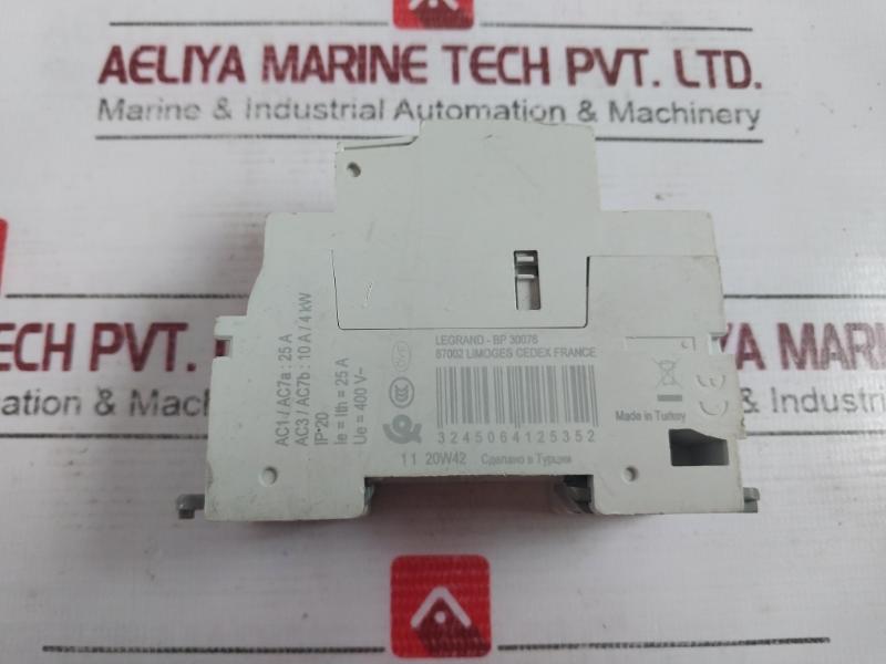 Legrand 412535 Power Contactor 50/60Hz 230V 11 20W42 25A