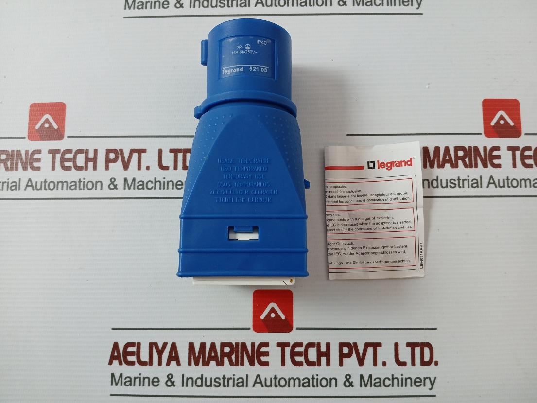 Legrand 521 03 Power Connector Adapter Plug Ip40